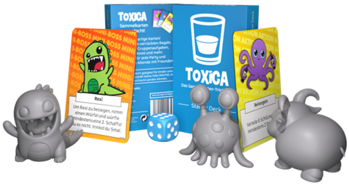 Toxica Starter-Deck – Box & Würfel